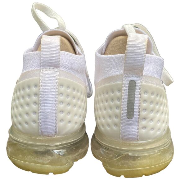Nike Air Vapormax FlyKnit 2 Women's size 8 triple White Pure Running Shoes - Picture 8 of 12